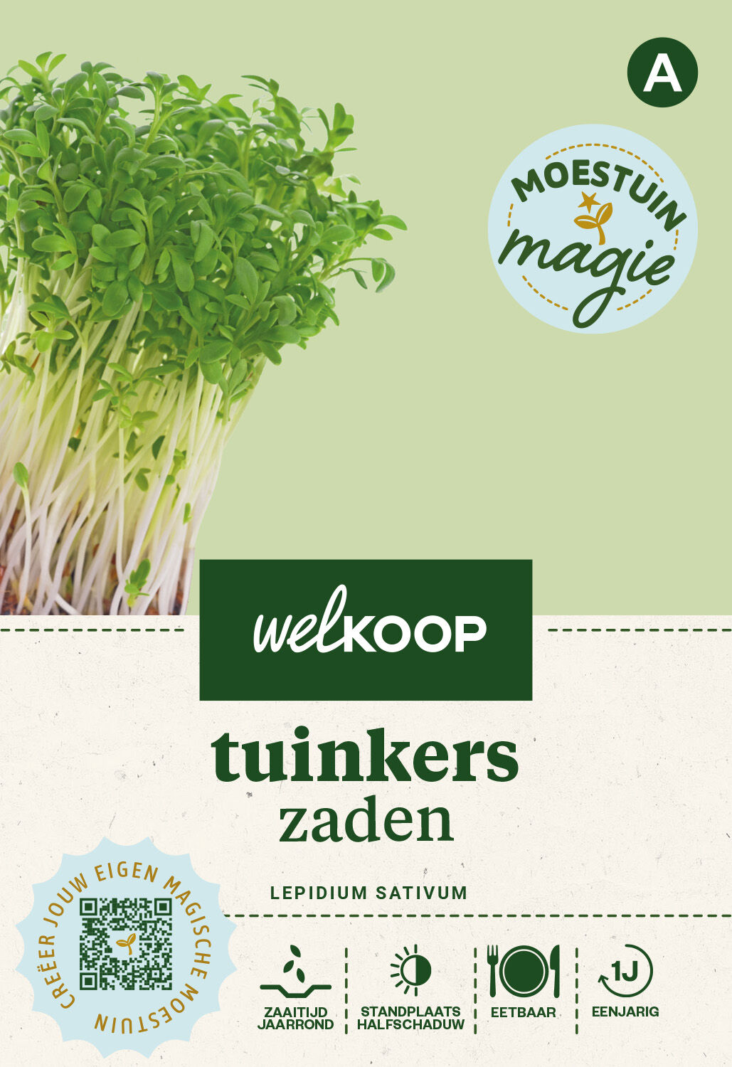 Welkoop Moestuin Magie - Tuinkers Zaden - 1 Gram Welkoop Moestuin Magie - Tuinkers Zaden - 1 Gram