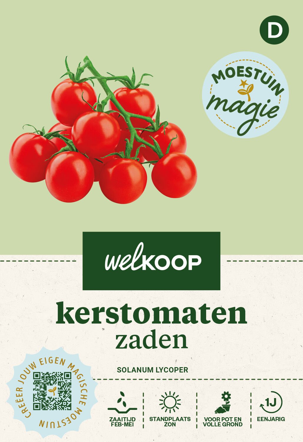 Welkoop Moestuin Magie - Kerstomaten Zaden - 0.3 Gram Welkoop Moestuin Magie - Kerstomaten Zaden - 0.3 Gram