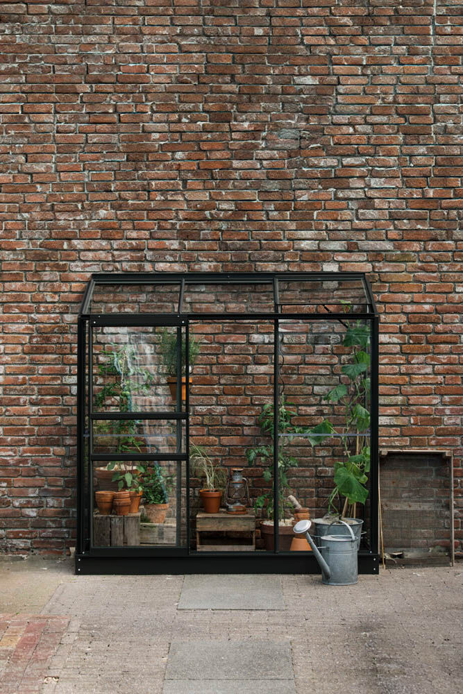 Royal Well Emma II - Muurkas - zwart - 194x194x69 cm - Veiligheidsglas Royal Well Emma II - Muurkas - zwart - 194x194x69 cm - Veiligheidsglas