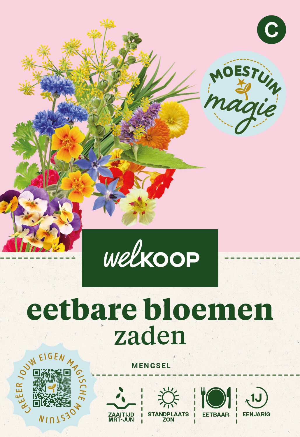 Welkoop Moestuin Magie - Eetbare Bloemen Zaden Welkoop Moestuin Magie - Eetbare Bloemen Zaden