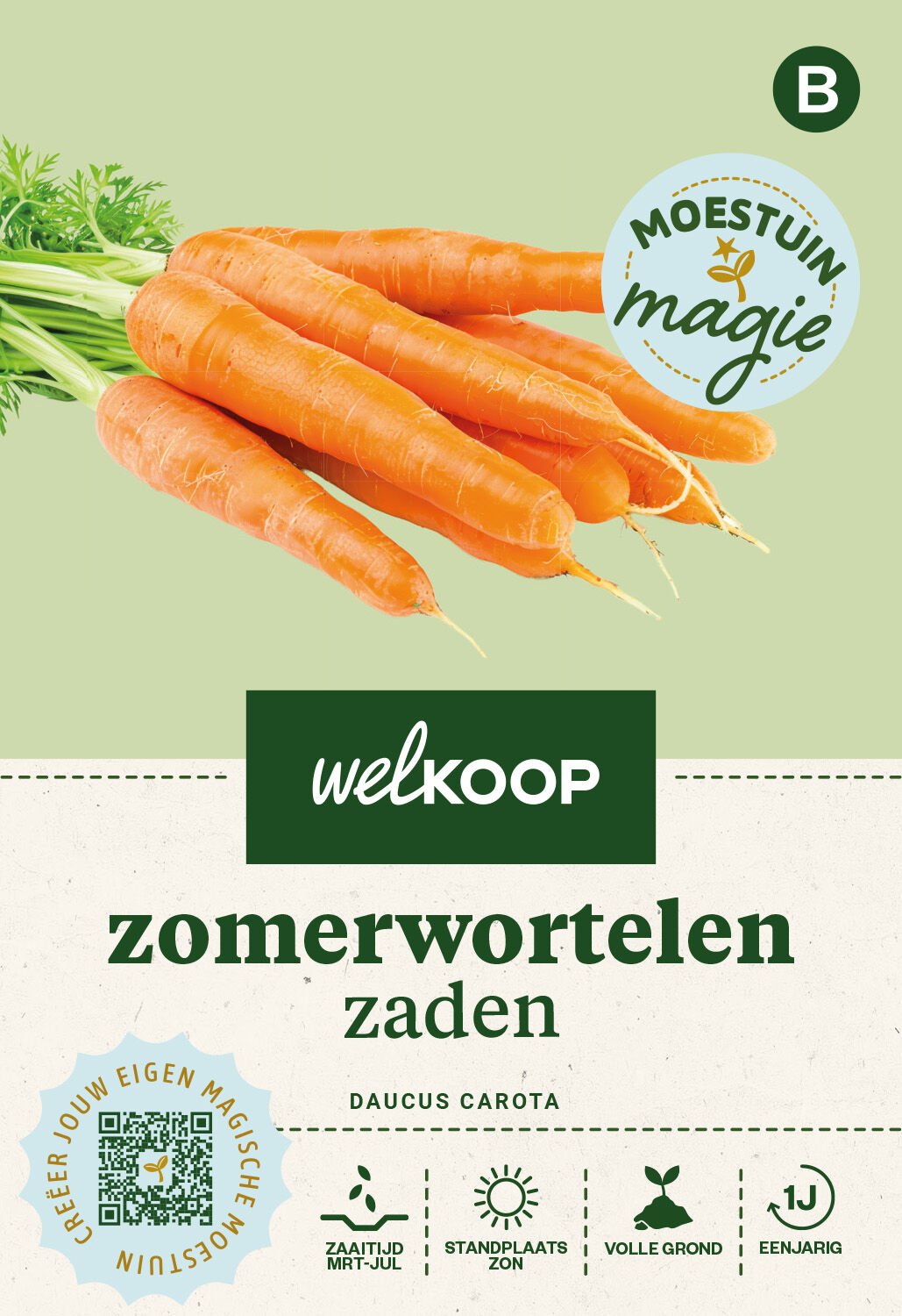 Welkoop Moestuin Magie - Zomerwortelen Zaden - 4 Gram Welkoop Moestuin Magie - Zomerwortelen Zaden - 4 Gram