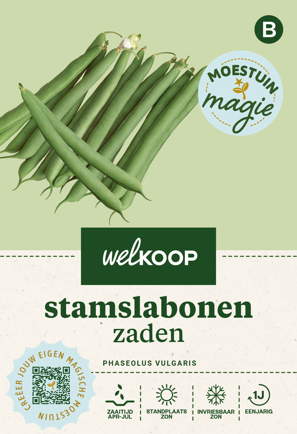 Welkoop Moestuin Magie - Stamslabonen Zaden - 6 Gram Welkoop Moestuin Magie - Stamslabonen Zaden - 6 Gram