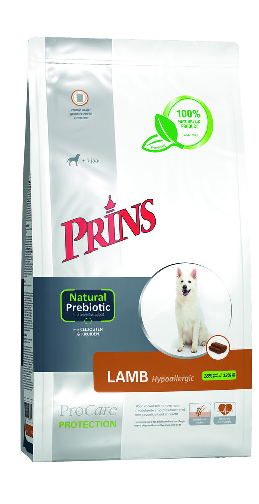 Prins Procare Protection Hypoallergic - Hondenvoer - 15 Kilogram - Lam & rijst