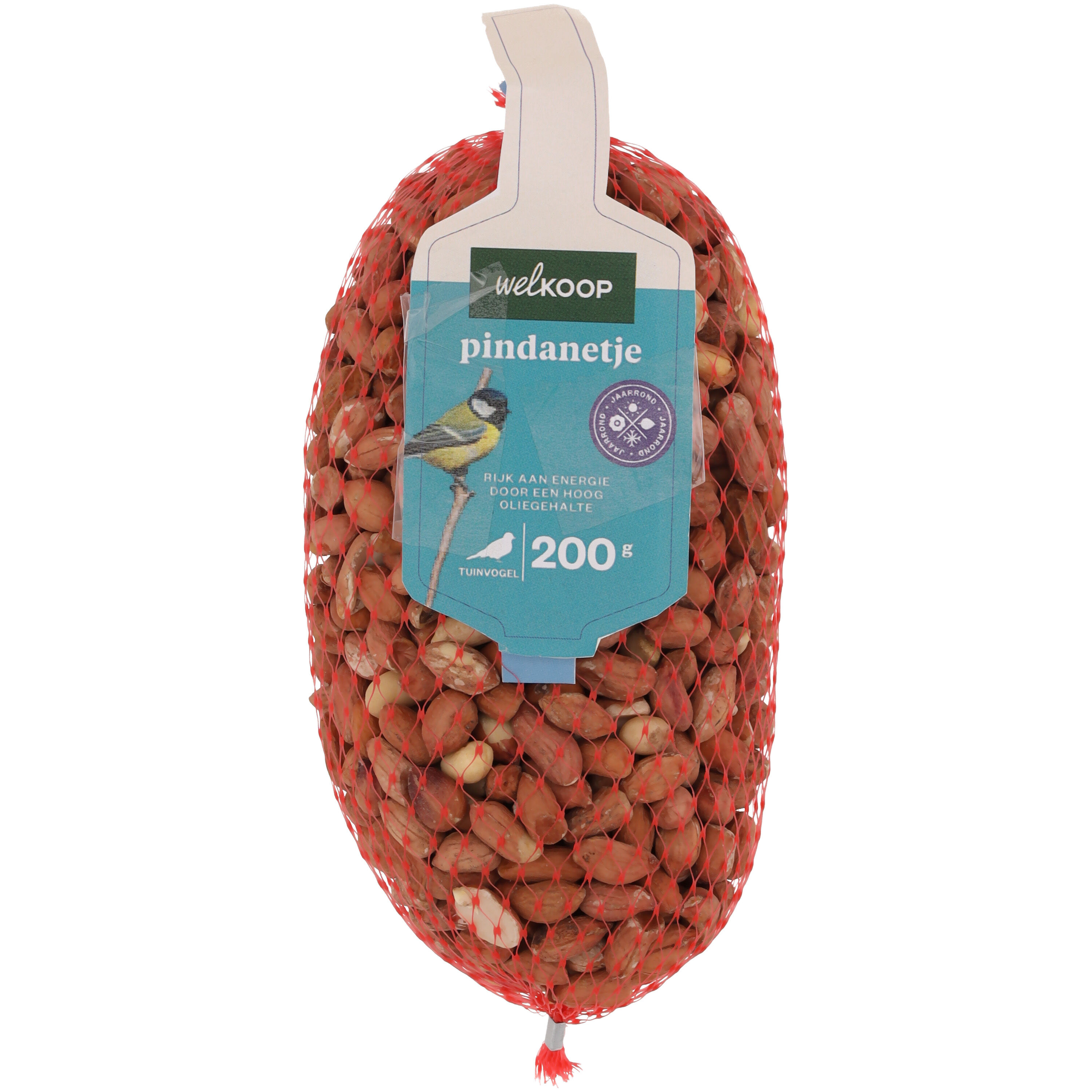 Welkoop Pindanetje - Tuinvogelvoer - 200 Gram - Pinda