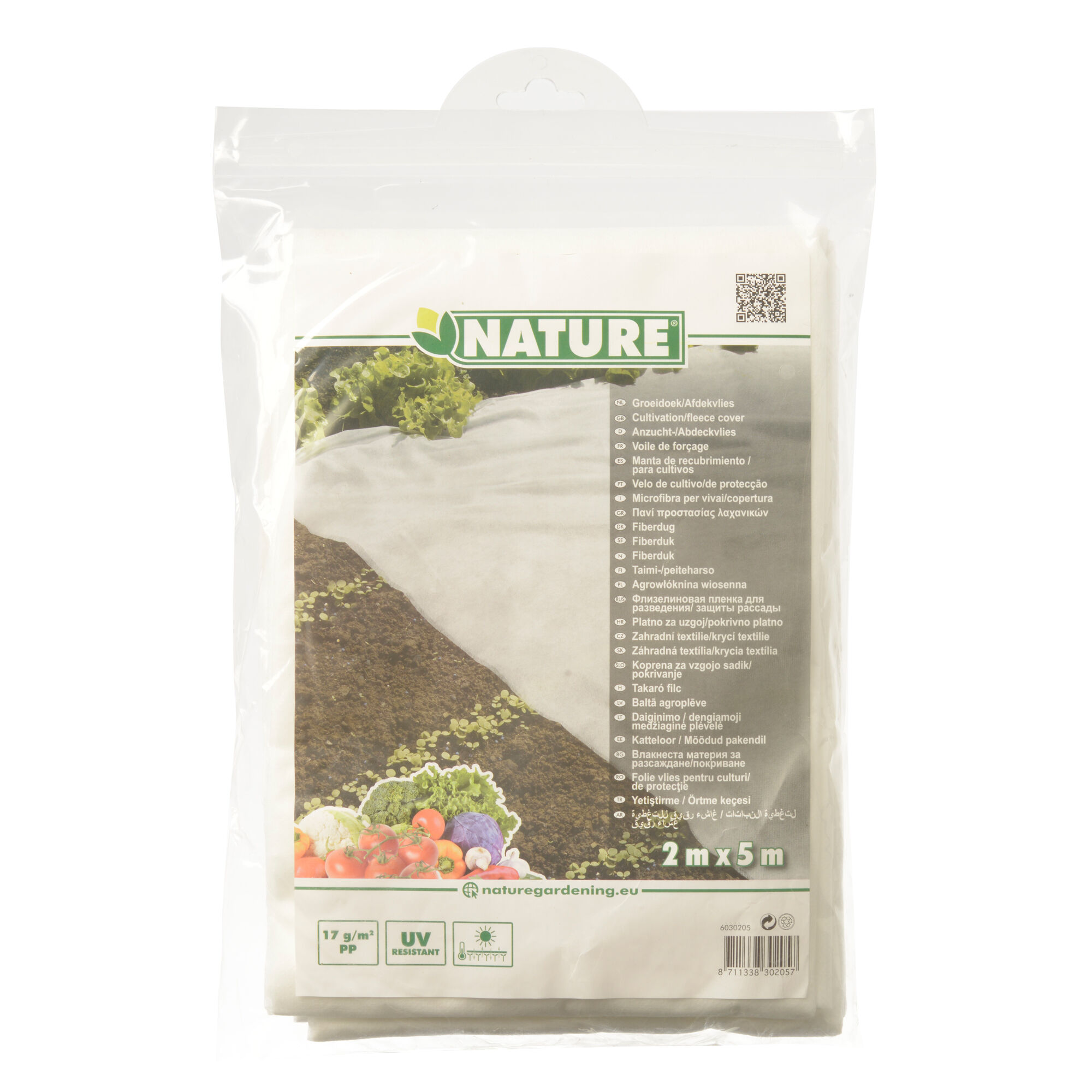 Nature Afdekvlies Groeidoek- Plantbescherming - 200x50 cm - 1000 cm Nature Afdekvlies Groeidoek- Plantbescherming - 200x50 cm - 1000 cm