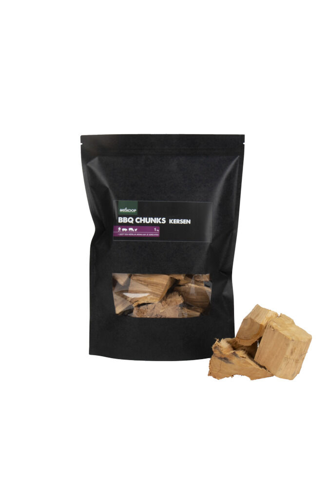 Welkoop Chunks Kers - Rookhout - 1 Kilogram - Bruin - Kers