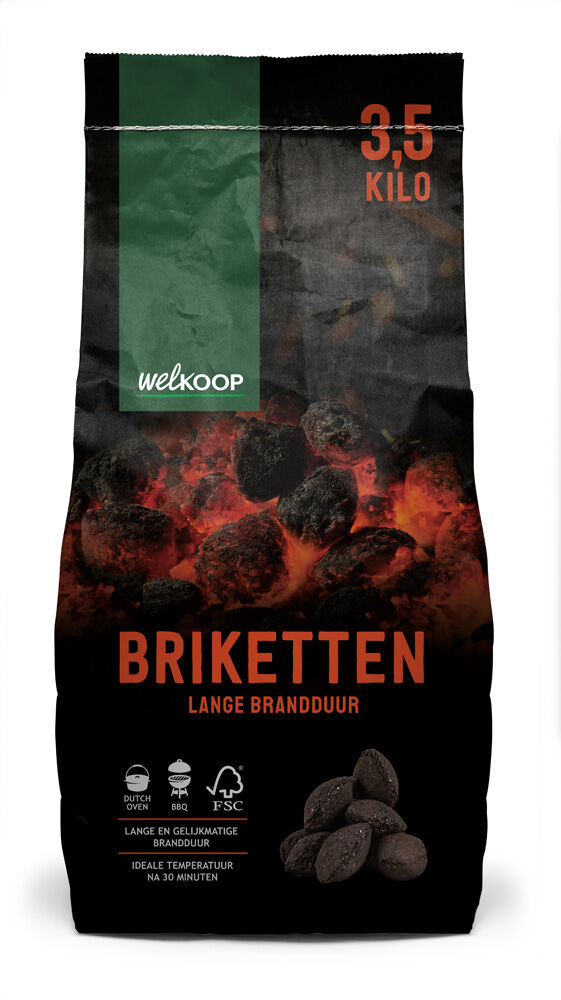Welkoop Briketten - BBQ brandstoffen - 3.5 Kilogram