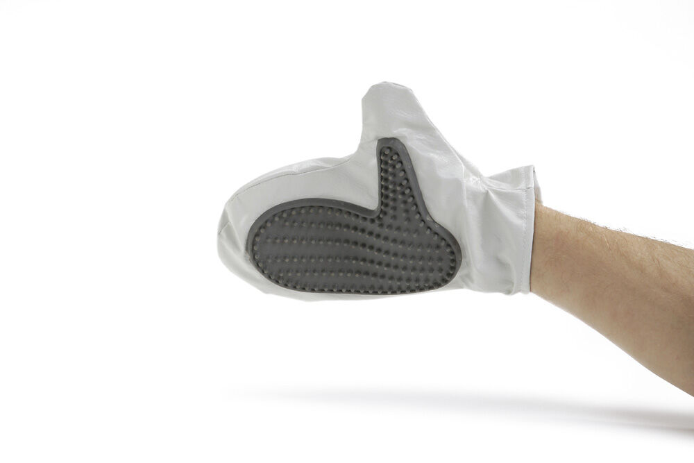 Beeztees Verzorgingshandschoen - Grijs - 27x25x3 cm Beeztees Verzorgingshandschoen - Grijs - 27x25x3 cm