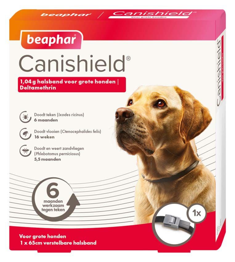 Beaphar Canishield - Anti Vlooien en Tekenband Hond - Groot - L Beaphar Canishield - Anti Vlooien en Tekenband Hond - Groot - L