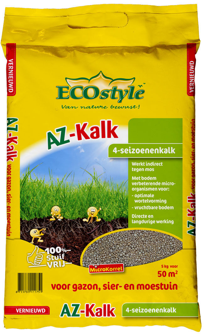 ECOstyle Gazon AZ-Kalk - 4-seizoenenkalk - 70 m2 - 5 Kilogram
