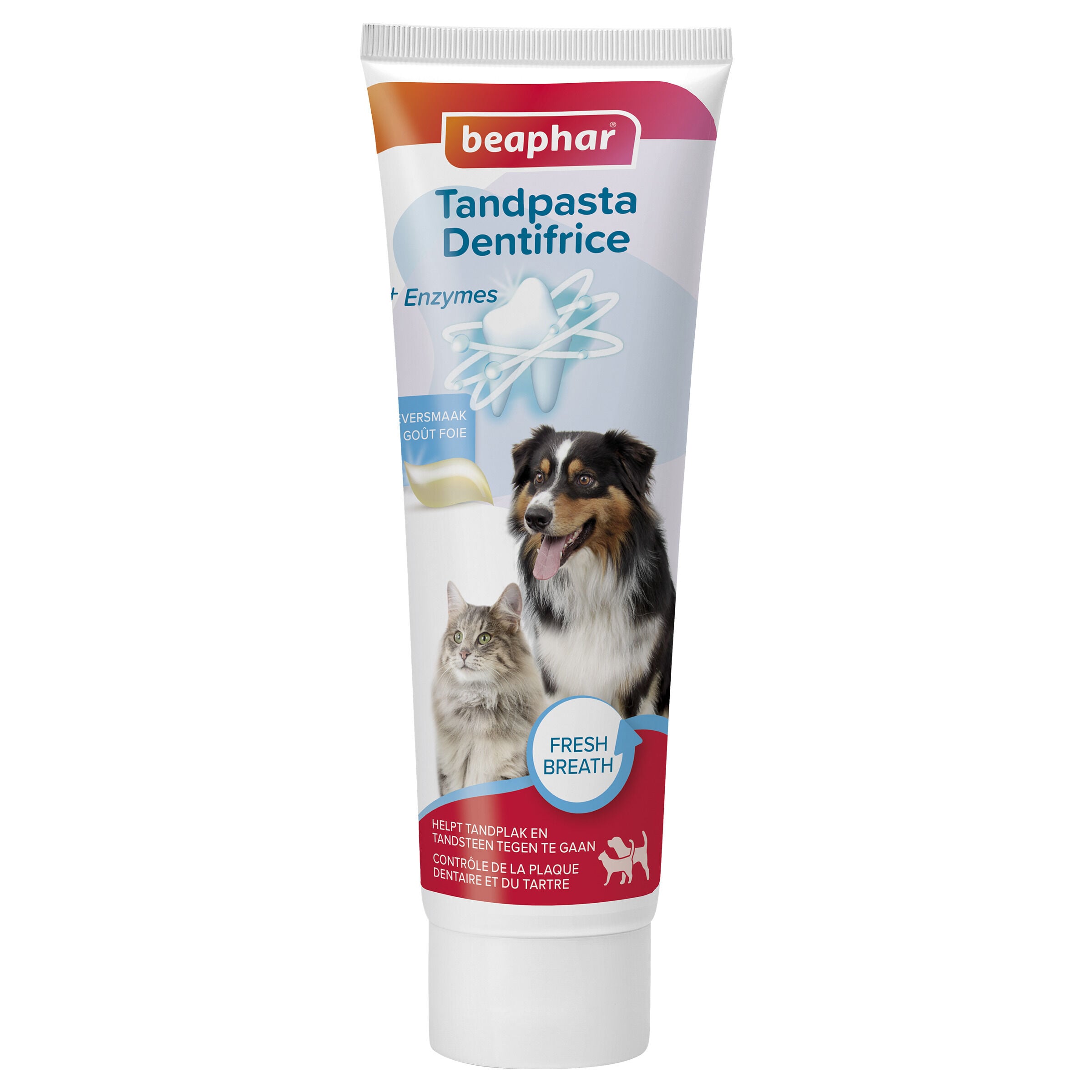Beaphar Tandpasta Frisse Adem - Gebitsverzorging - 100 Gram - Wit Beaphar Tandpasta Frisse Adem - Gebitsverzorging - 100 Gram - Wit