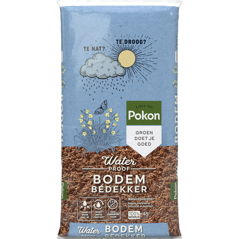 Pokon Waterproof Bodembedekker - Houtvezel - 45 Liter