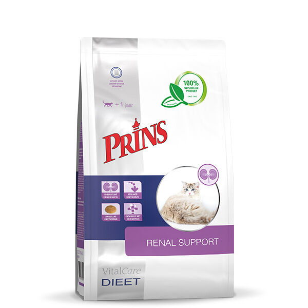 Prins Dieet VitalCare Renal Support - Kattenvoer veterinair - 1.5 Kilogram - gevogelte Prins Dieet VitalCare Renal Support - Kattenvoer veterinair - 1.5 Kilogram - gevogelte