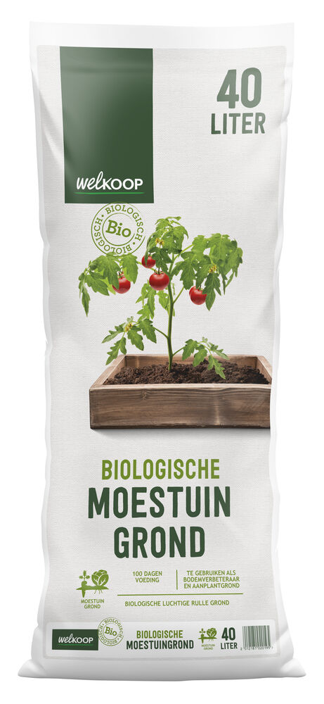 Welkoop Biologische Moestuingrond - Potgrond - 40 Liter