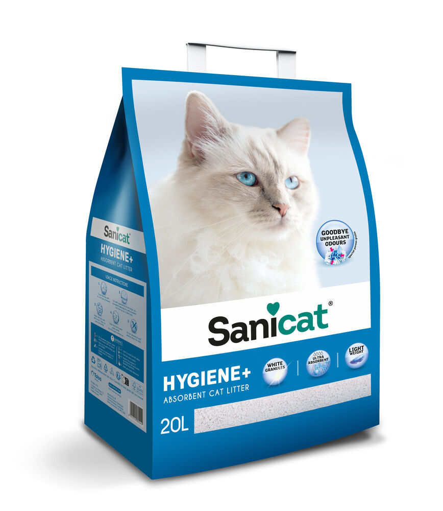 Sanicat Hygiene+ - Kattenbakvulling - 20 Liter