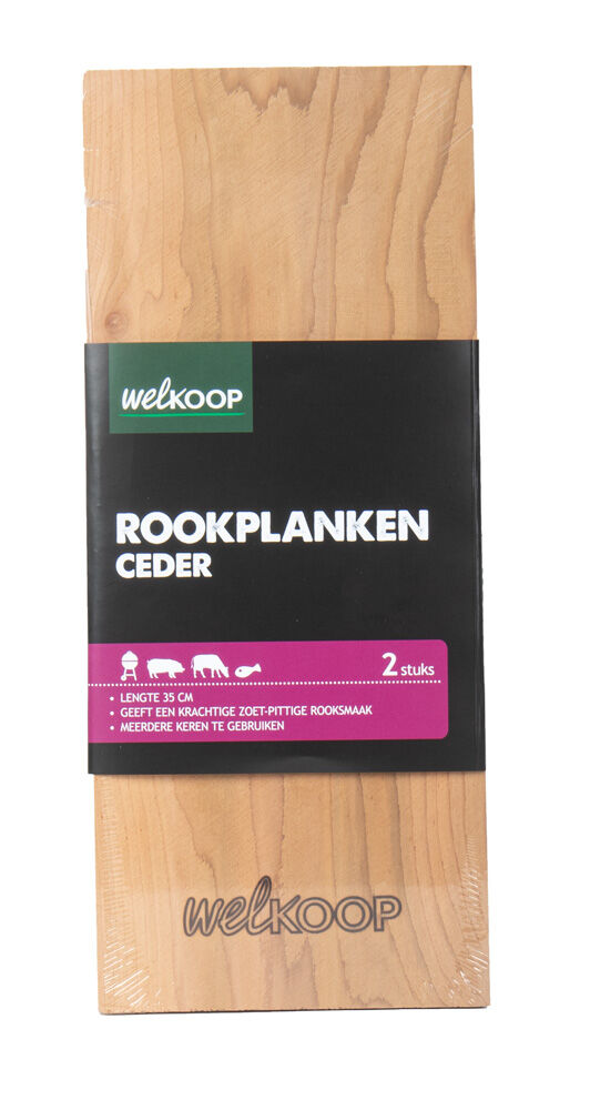 Welkoop Rookplank 35cm - 2 Stuks - Bruin