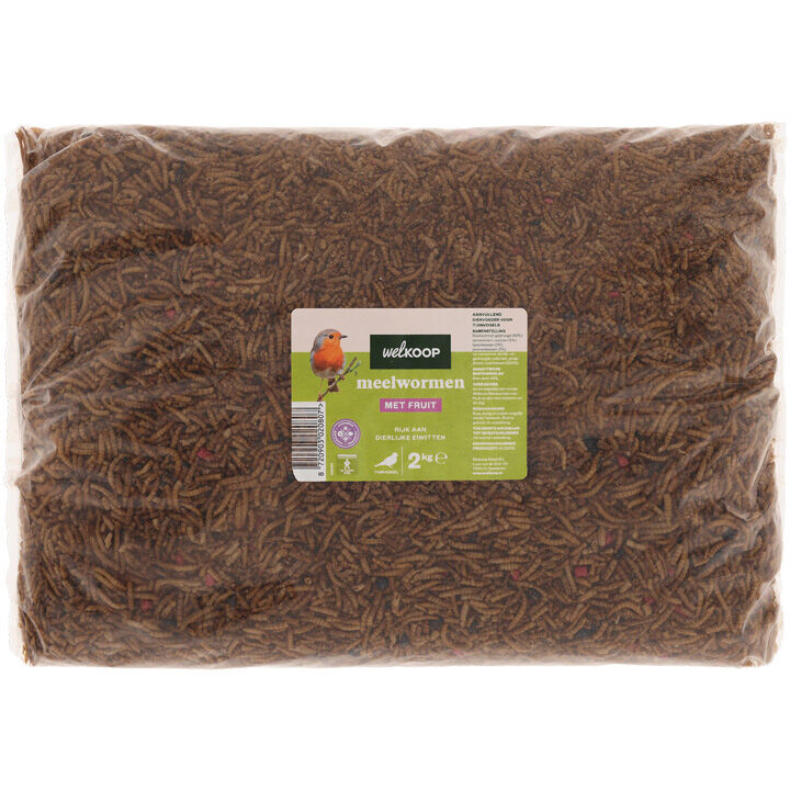 Welkoop - Meelwormen met Fruit - in emmer - Tuinvogelvoer - 2 Kilogram - fruit Welkoop - Meelwormen met Fruit - in emmer - Tuinvogelvoer - 2 Kilogram - fruit