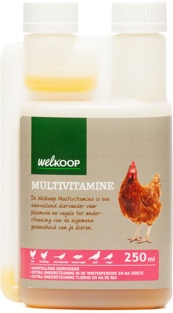 Welkoop Multivitamine Pluimvee - Supplement - 250 Milliliter Welkoop Multivitamine Pluimvee - Supplement - 250 Milliliter