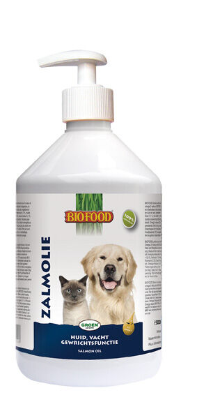 BF Petfood Zalmolie - Huid, Vacht, Gewrichten - Hond en Kat - 500 Milliliter - Zalm BF Petfood Zalmolie - Huid, Vacht, Gewrichten - Hond en Kat - 500 Milliliter - Zalm
