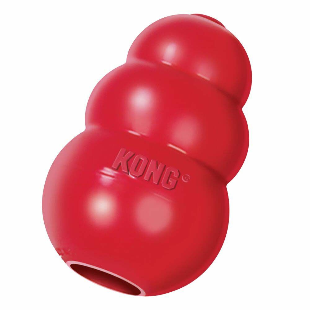 Kong Classic - Vulbaar Hondenspeelgoed - rood - 8.5x5.5x5.5 cm - M