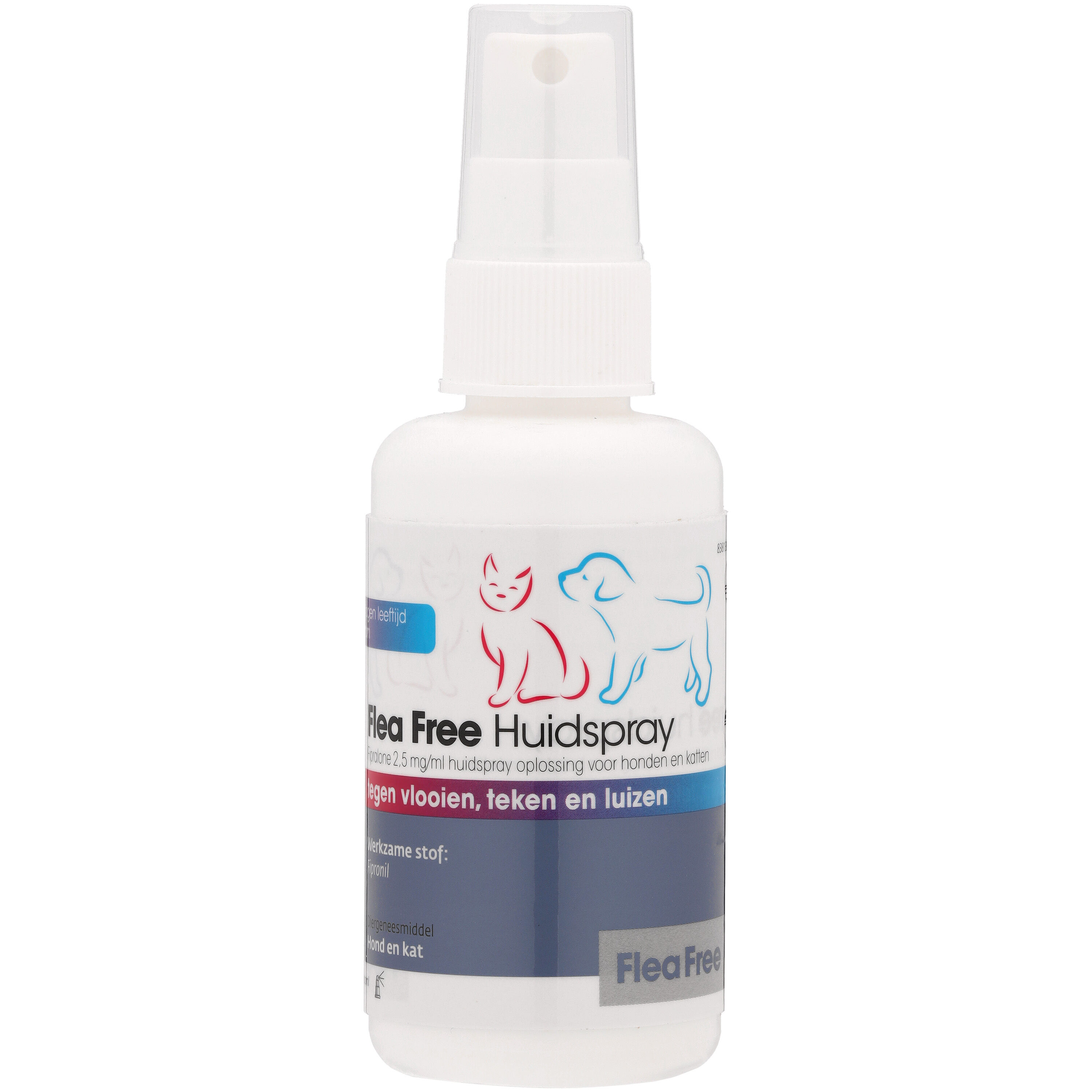Flea Free Huidspray - Anti Vlooien en teken - Hond en Kat - 100 Milliliter