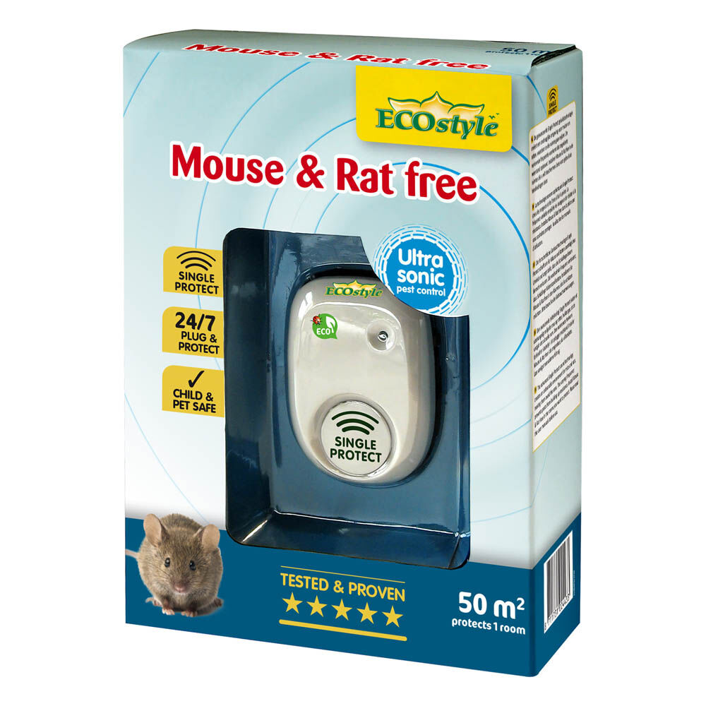 ECOstyle Mouse & Rat free 50 m² - Tegen muizen en ratten - 50 m2 - 50 m2