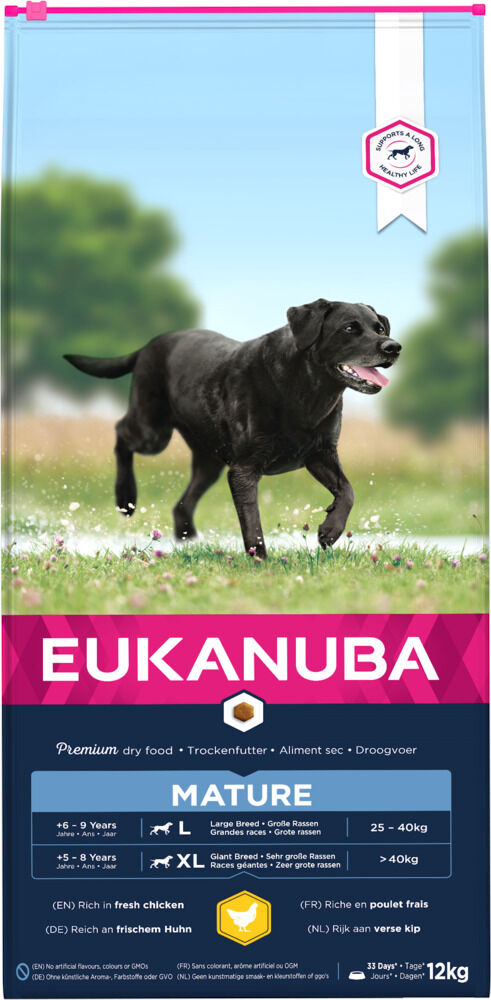 Eukanuba Dog Thriving Mature Large Breeds -  Hondenvoer - 12 Kilogram - kip