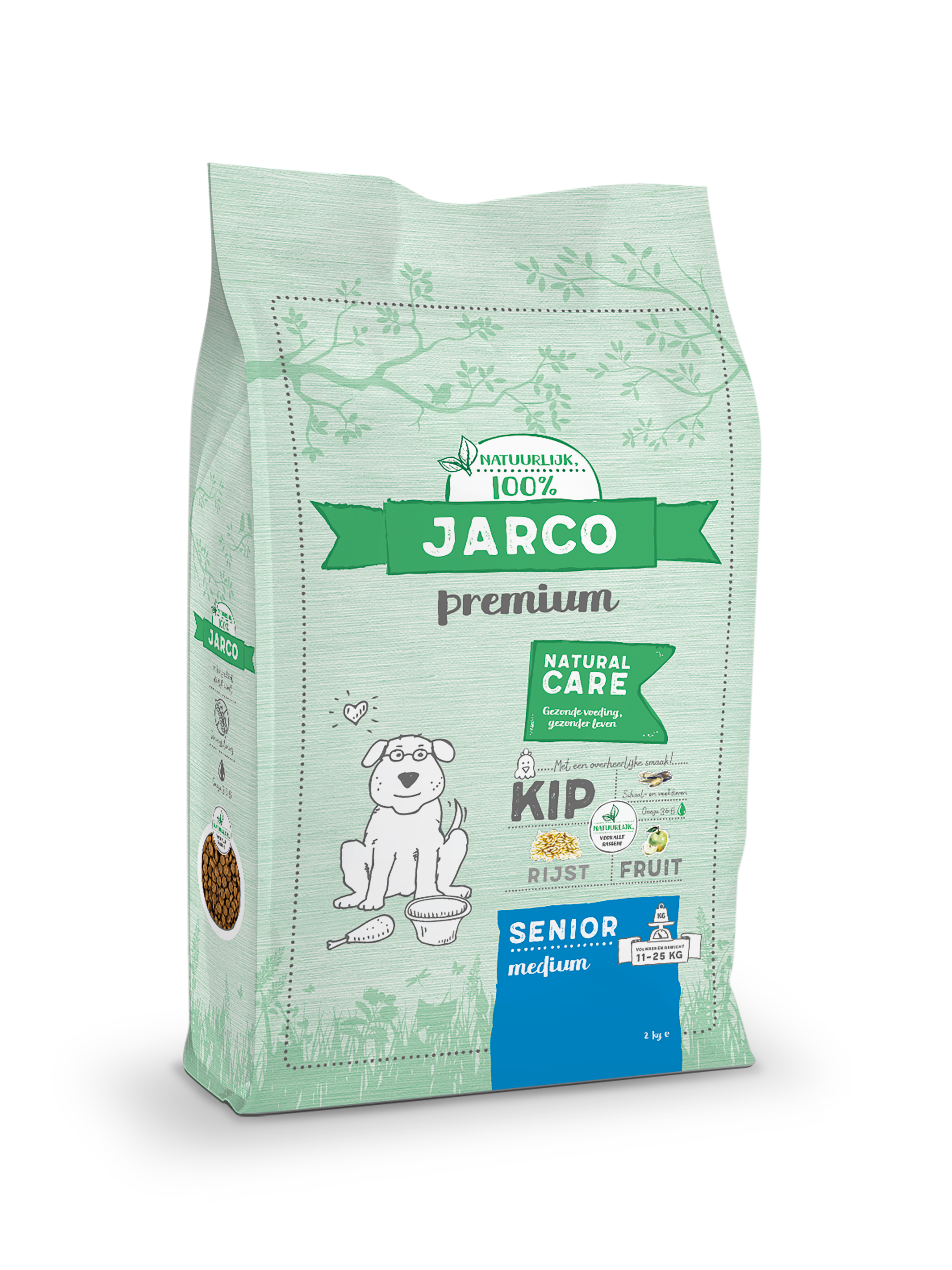 Jarco Dog Medium Senior - Hondenvoer - 2 Kilogram - kip