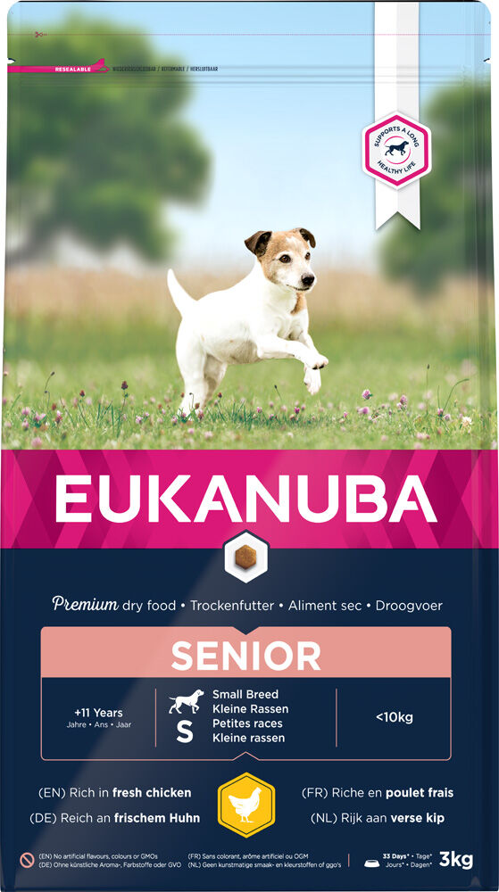 Eukanuba Caring Senior Small Breed - Hondenvoer - 3 Kilogram - kip