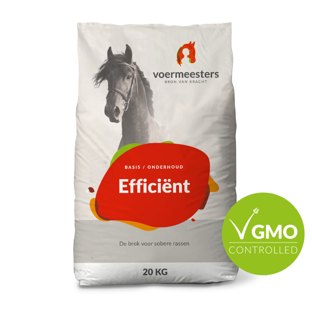 Voermeesters Efficiënt - Basisvoeding - 20 Kilogram - Zak Voermeesters Efficiënt - Basisvoeding - 20 Kilogram - Zak