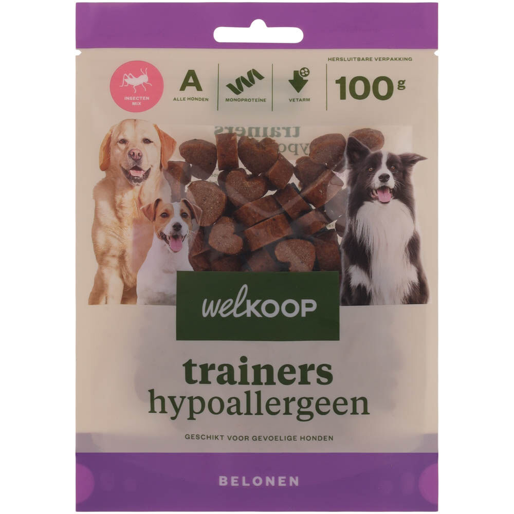 Welkoop Trainers Hypoallergeen - Hondensnack - 100 Gram - insecten