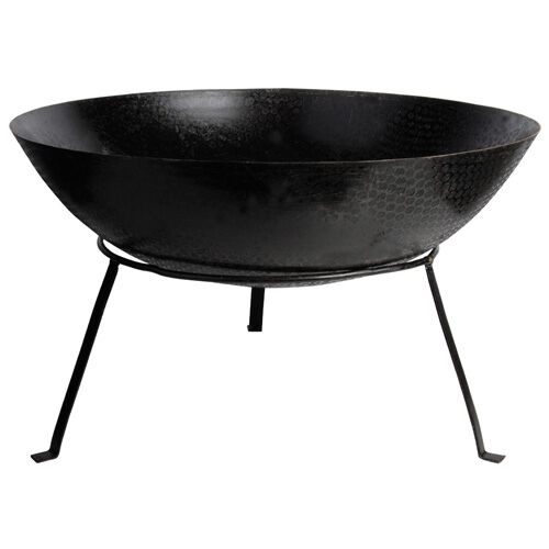 Esschert Fancy Flames Op voet - Vuurschaal - Rond - Zwart - Metaal