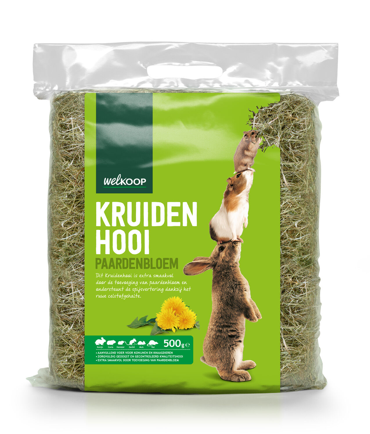 Welkoop - Kruidenhooi - 500 Gram - paardenbloem Welkoop - Kruidenhooi - 500 Gram - paardenbloem
