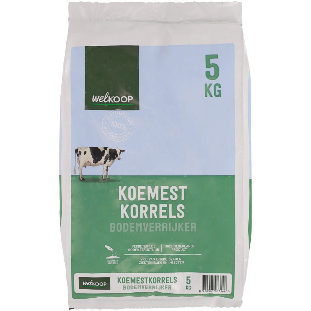 Welkoop Bodemverrijker - Koemestkorrels - 5 Kilogram Welkoop Bodemverrijker - Koemestkorrels - 5 Kilogram