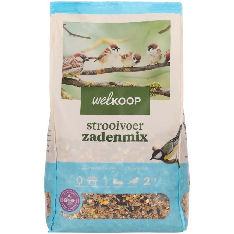 Welkoop - Strooivoer met Zaden - Tuinvogelvoer - 2 Kilogram - Zadenmix Welkoop - Strooivoer met Zaden - Tuinvogelvoer - 2 Kilogram - Zadenmix