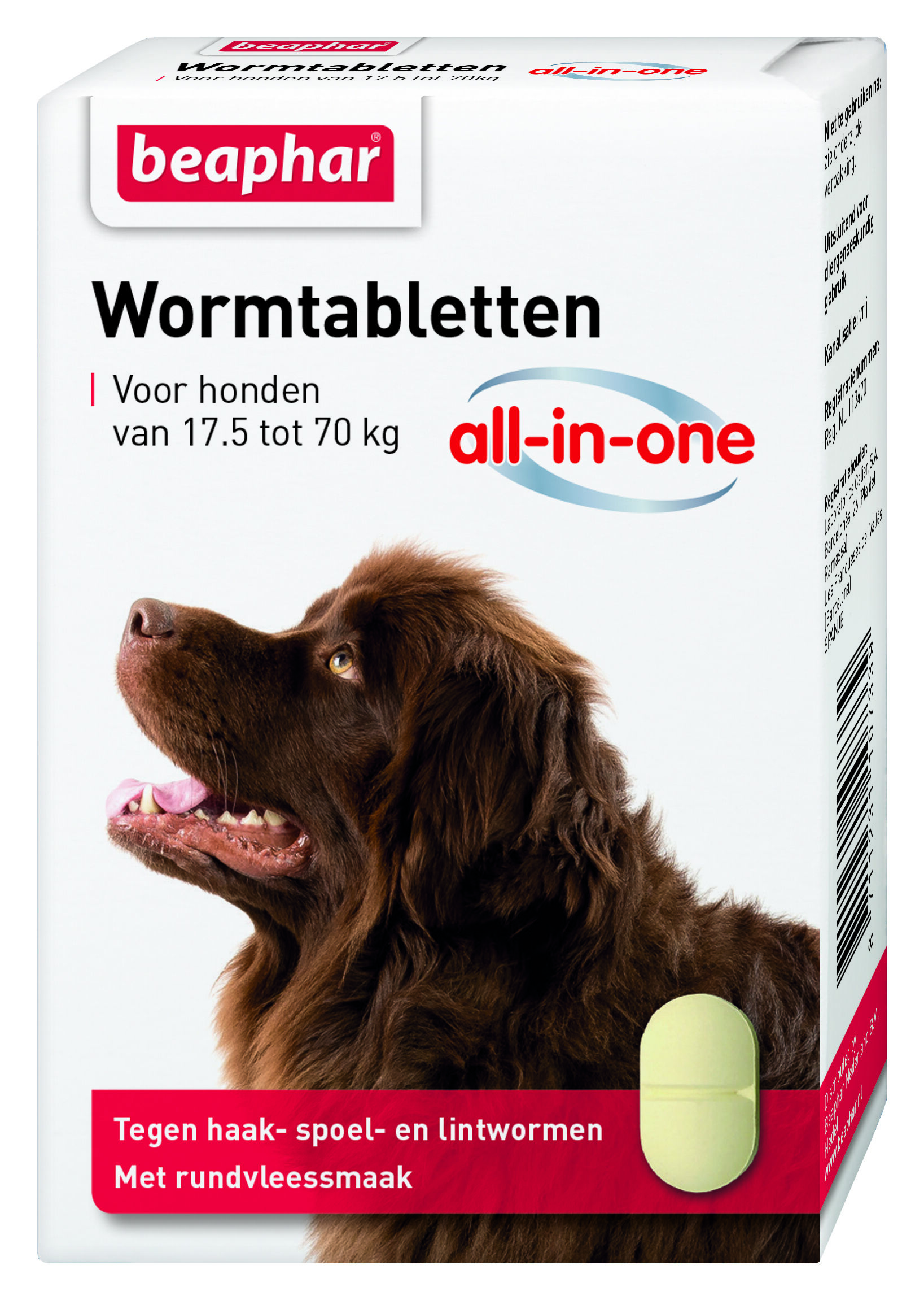Beaphar All-in-one Tabletten - Ontwormen Hond - 2 Stuks - L