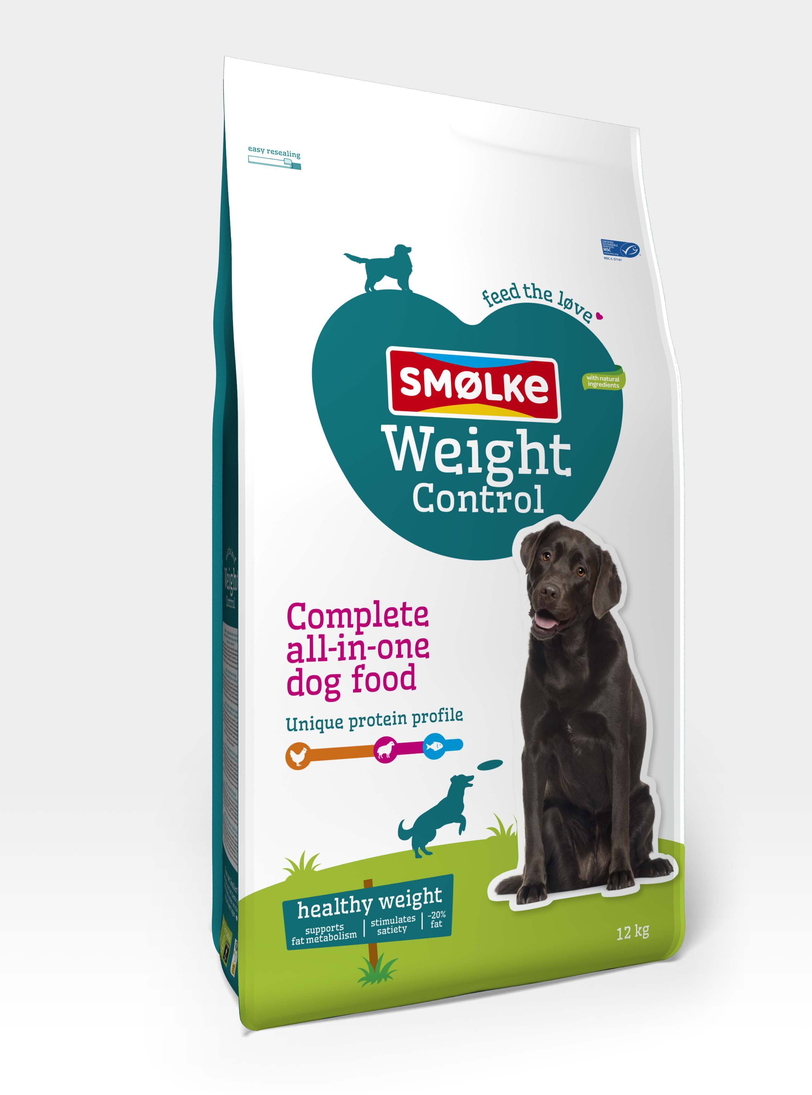 Smölke Weight Control - Hondenvoer - 12 Kilogram - kip, lam, vis