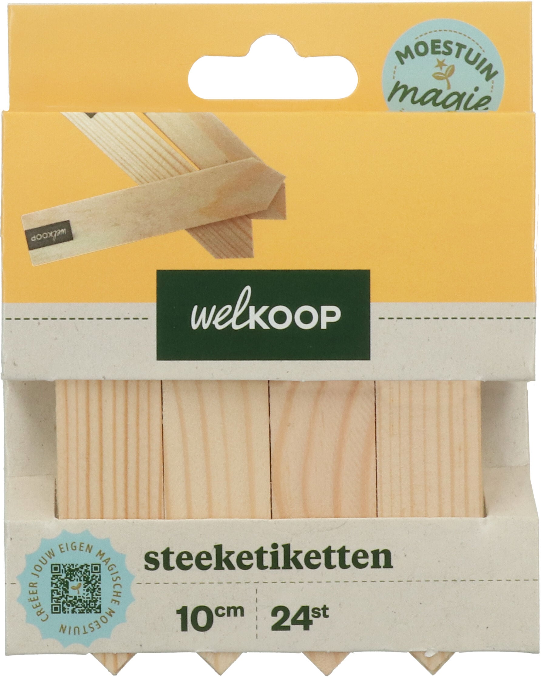 Welkoop Moestuin Magie - Steeketiketten - Hout - 13x10x1.5 cm Welkoop Moestuin Magie - Steeketiketten - Hout - 13x10x1.5 cm