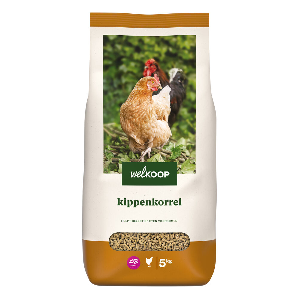 Welkoop Kippenkorrel - Kippenvoer - 5 Kilogram Welkoop Kippenkorrel - Kippenvoer - 5 Kilogram