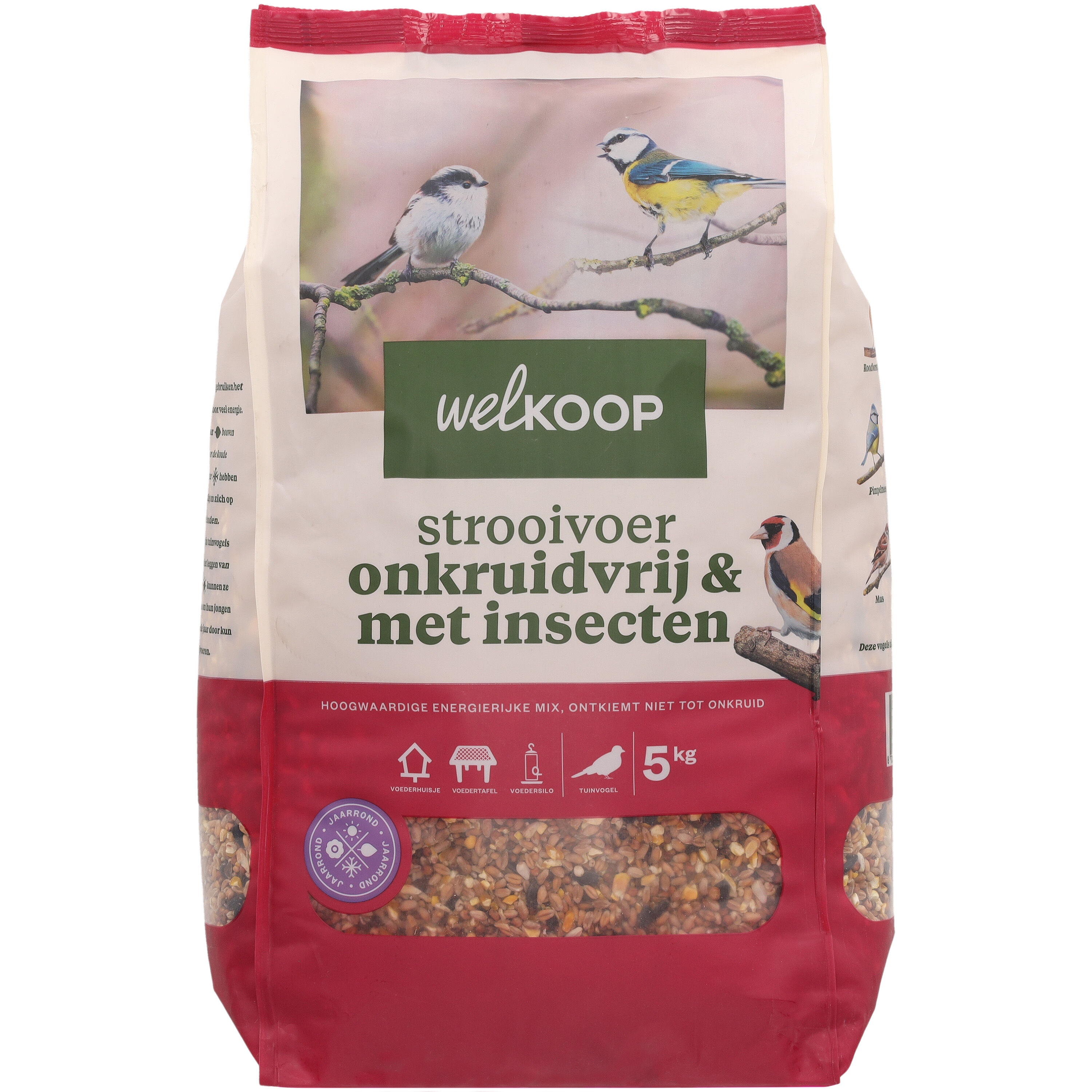 Welkoop - Strooivoer met Insecten - Onkruidvrij - Tuinvogelvoer - 5 Kilogram - insecten Welkoop - Strooivoer met Insecten - Onkruidvrij - Tuinvogelvoer - 5 Kilogram - insecten