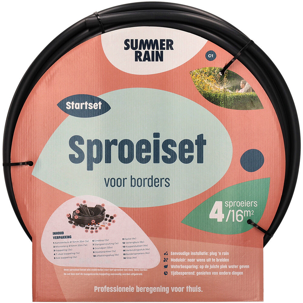 SummerRain Borders - Sproeiset - 16m²