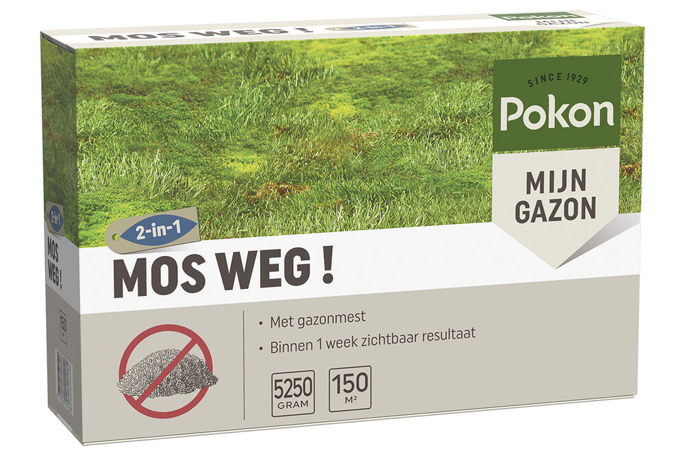 Pokon Mos Weg! - Gazonmeststof - 150 m2 - 5.25 Kilogram