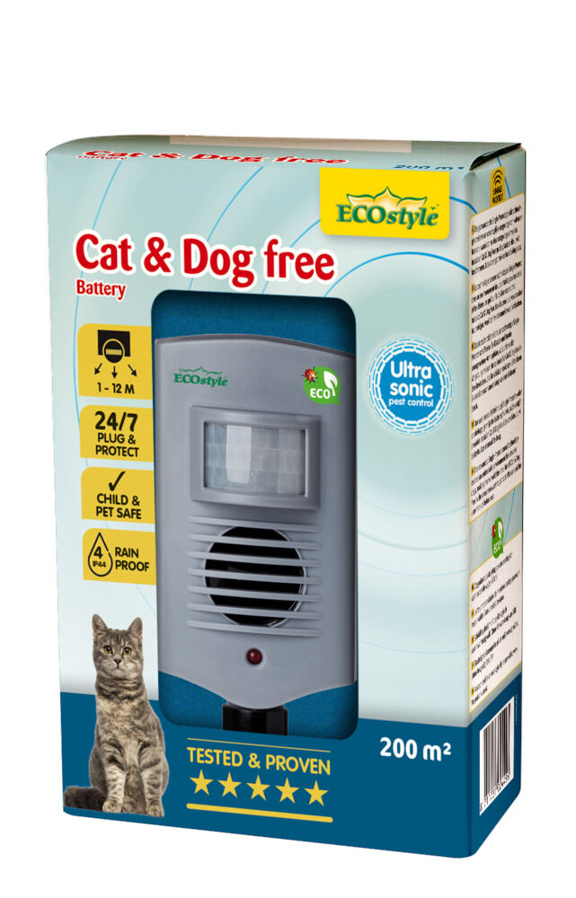ECOstyle Cat & Dog free 200 m² - Tegen honden en katten - 200 m2
