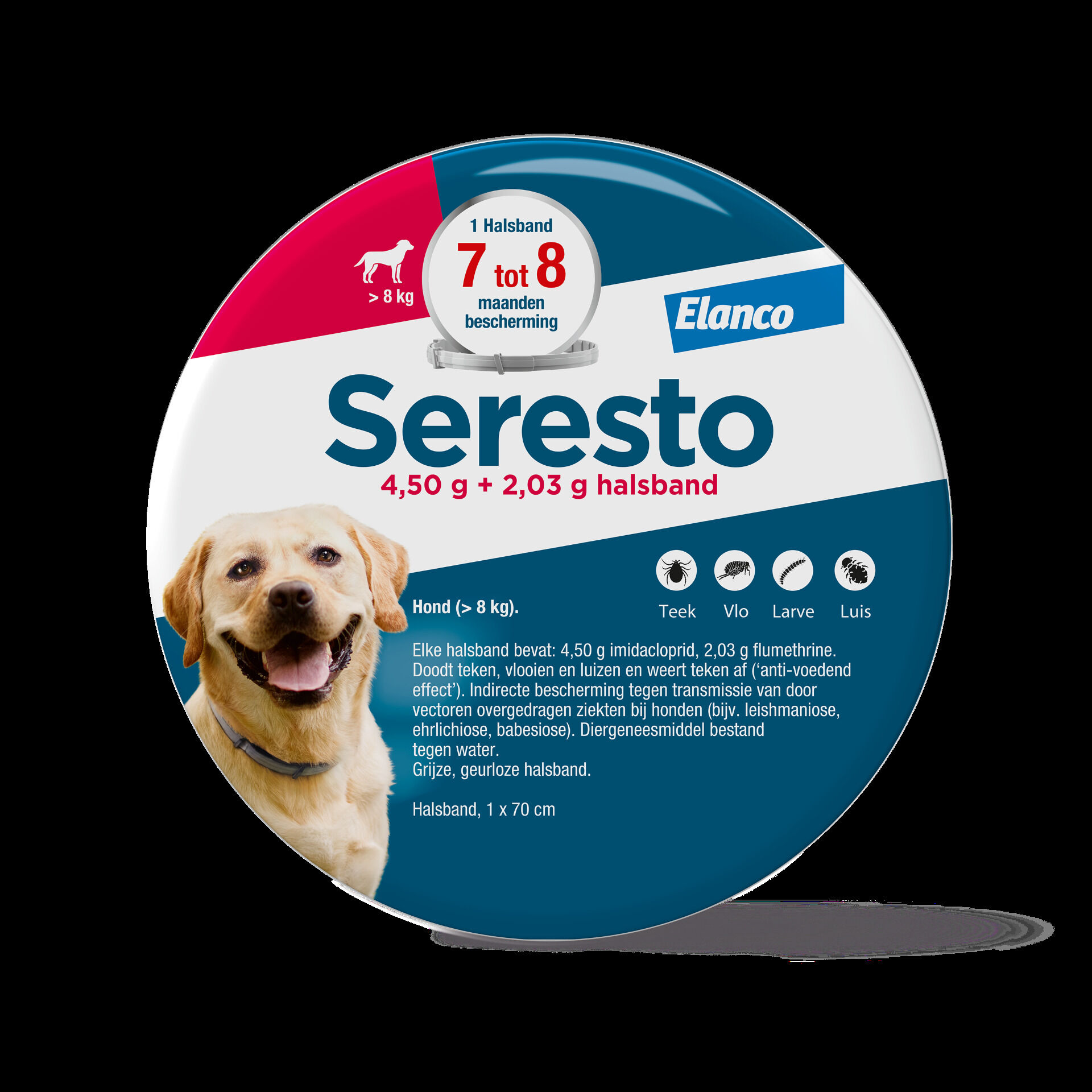 Seresto - Anti Teken- en vlooienband Hond - L/XL