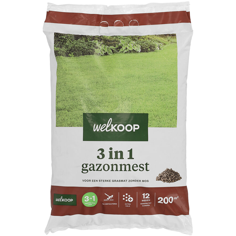 Welkoop - 3 in 1 Gazonmest - 200 m2 - 7.5 Kilogram