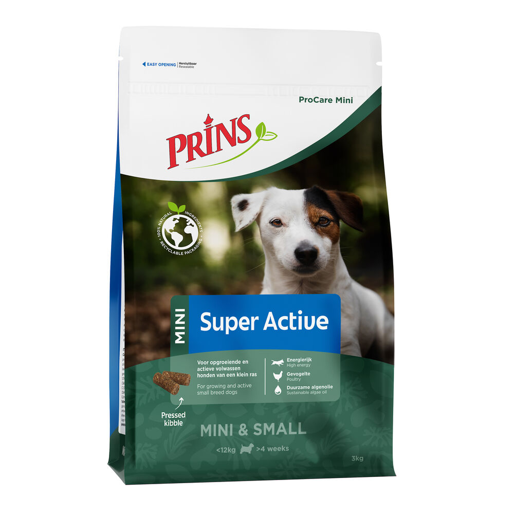 Prins ProCare Mini Super Active - Hondenvoer - 3 Kilogram - gevogelte