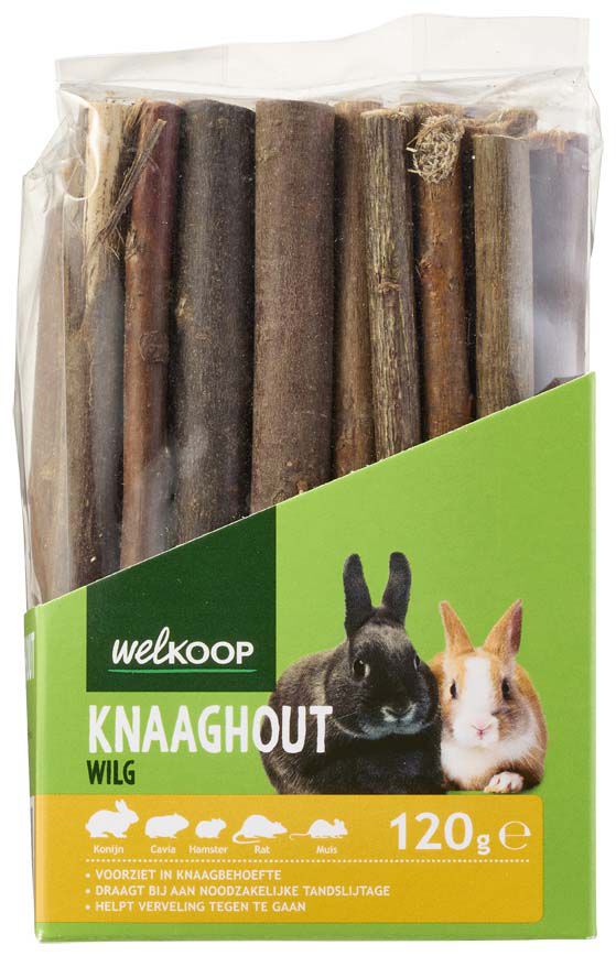 Welkoop Knaaghout - Konijnen- en knaagdiersnack - 120 Gram Welkoop Knaaghout - Konijnen- en knaagdiersnack - 120 Gram