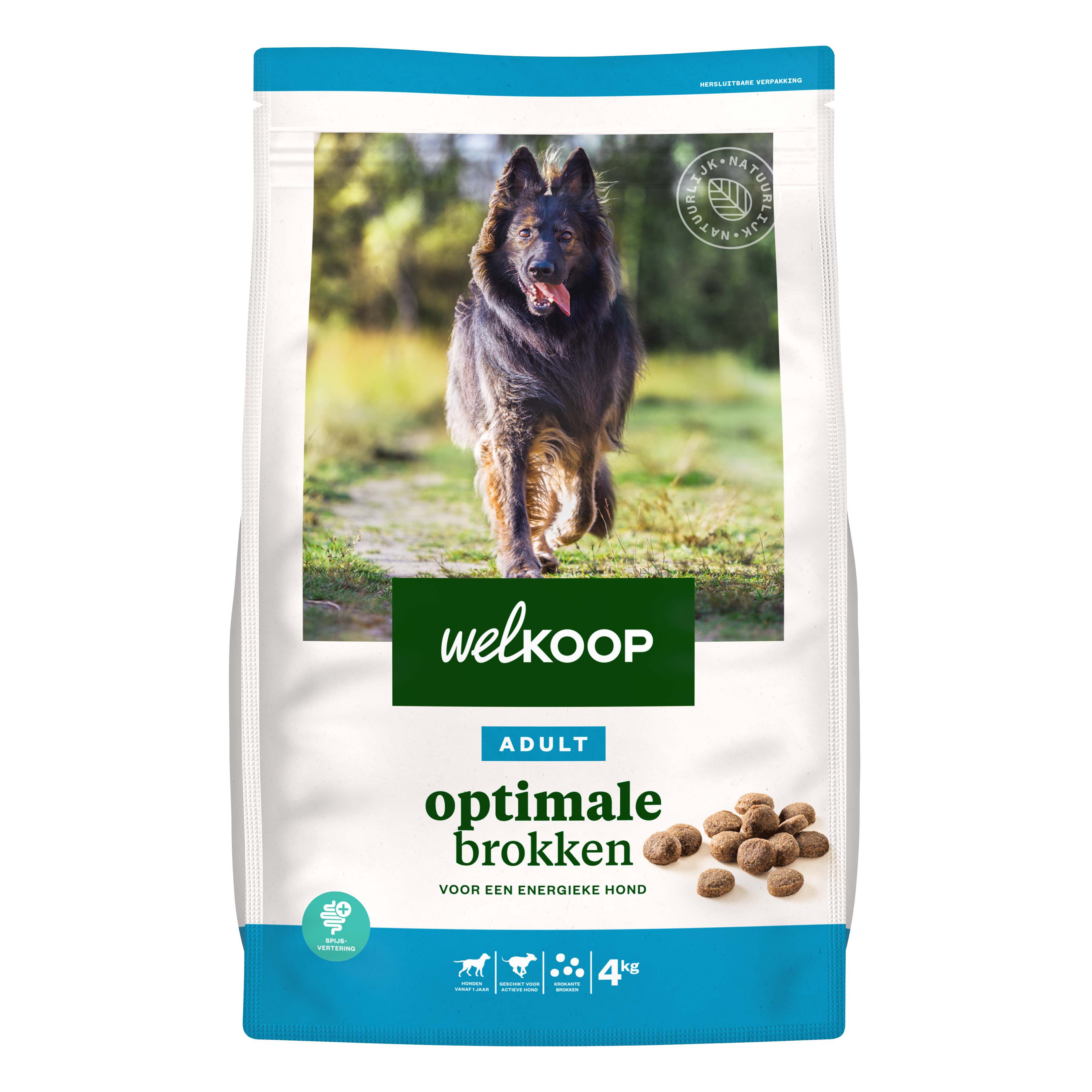 Welkoop Adult Optimale Krokante brokken - Hondenvoer - 4 Kilogram - Onbekend