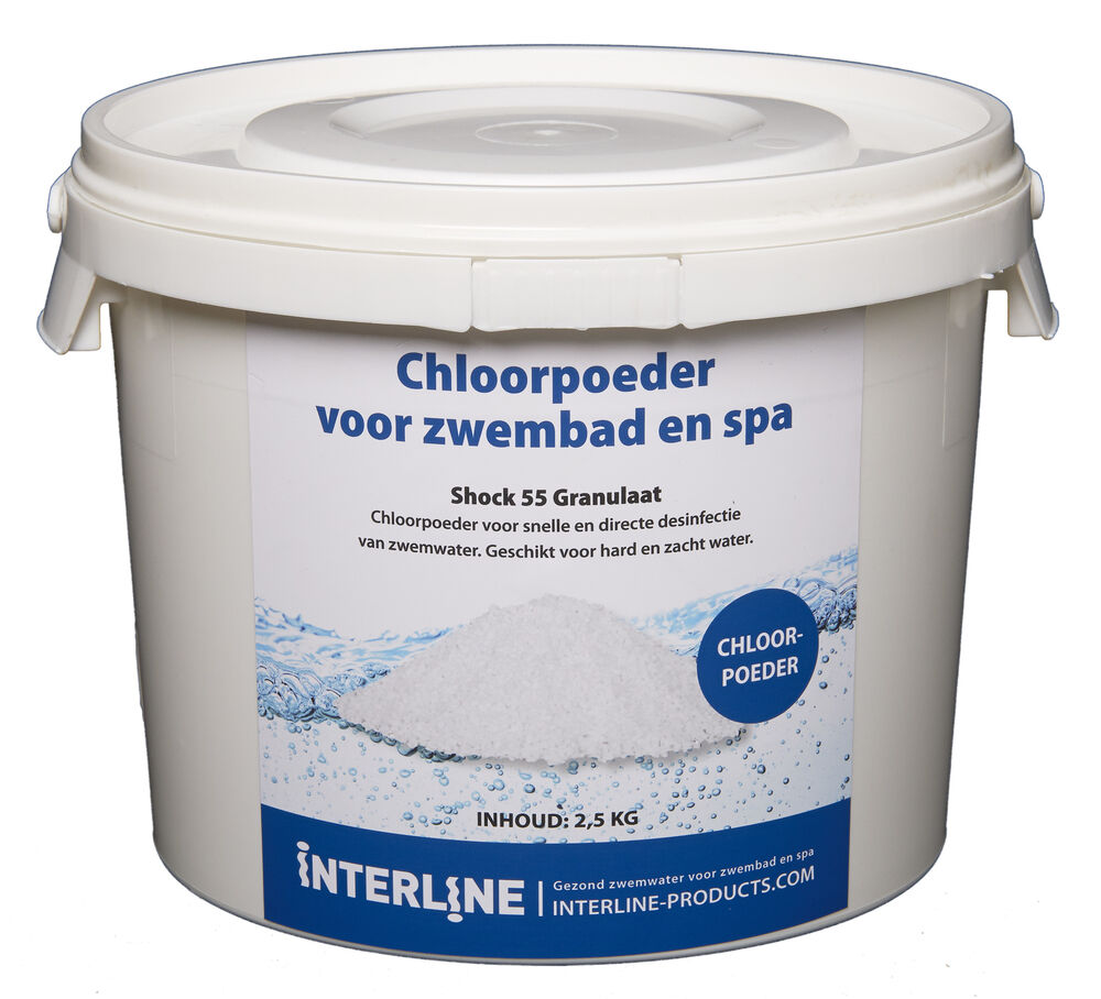 Interline Shock 55 chloorgranulaat - 2.5 Kilogram