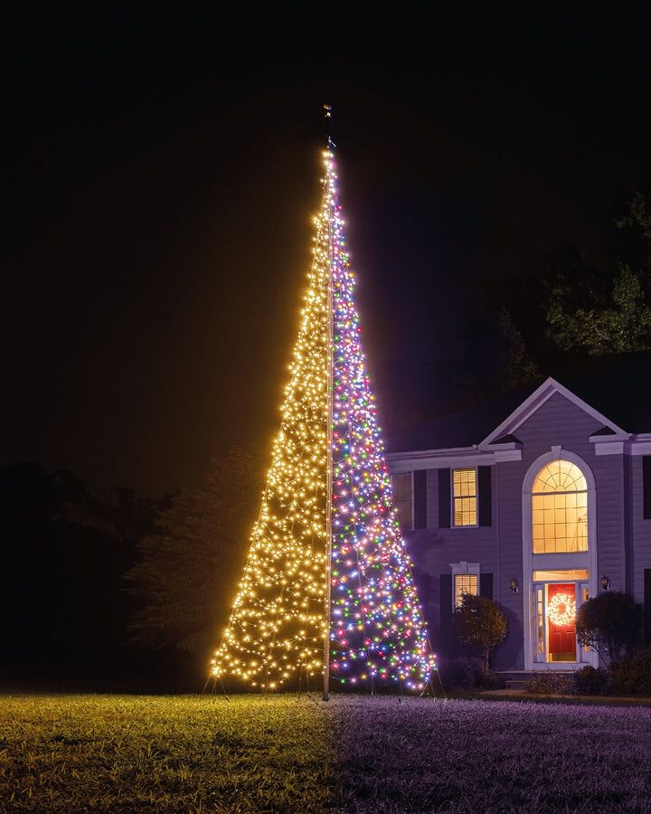 Fairybell Luminous Switch - Vlaggenmast kerstboom - 2000 - Multicolor - 600 cm
